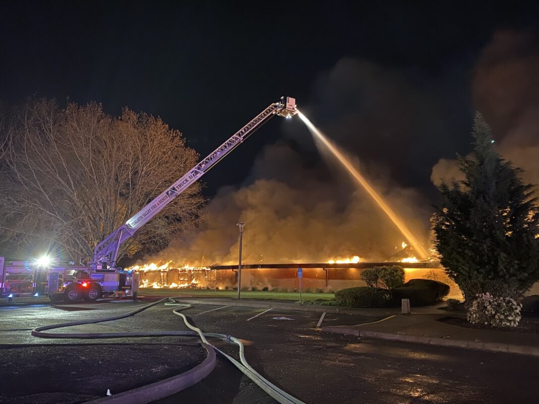 fire newberg commercial building