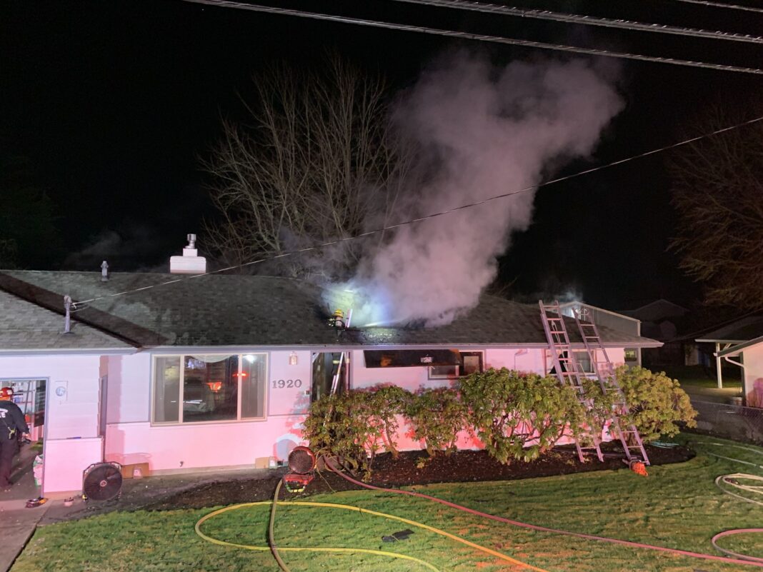 attic fire in se hillsboro