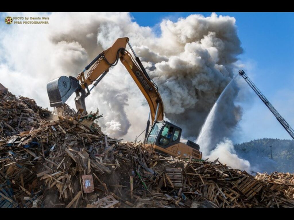 fire at jopp wood recycling